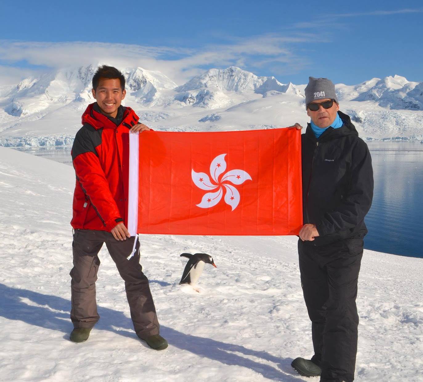 Mr. Jackie Chu in Antarctica at IAE 2014